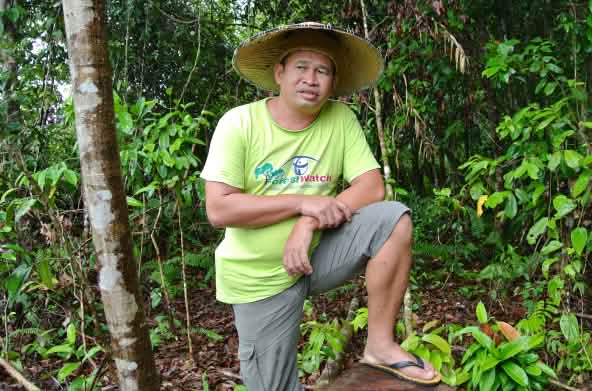 O ambientalista Matek Geram em Sarawak, Malásia