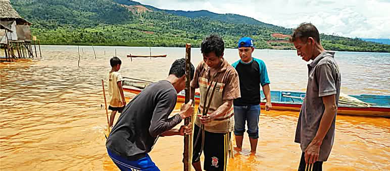 Poluição do mar por conta de derretimento de níquel