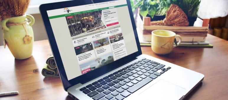 A partir de agora, a nossa nova página web está on-line! Mockup Website Relaunch