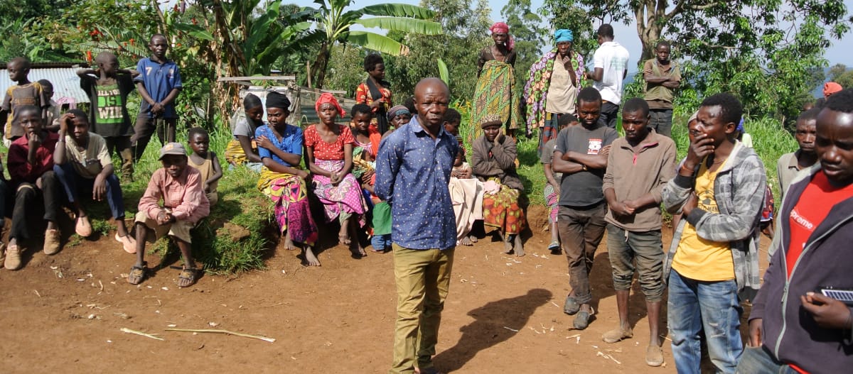 Povo Batwa nas proximidades do Parque Nacional Kahuzi