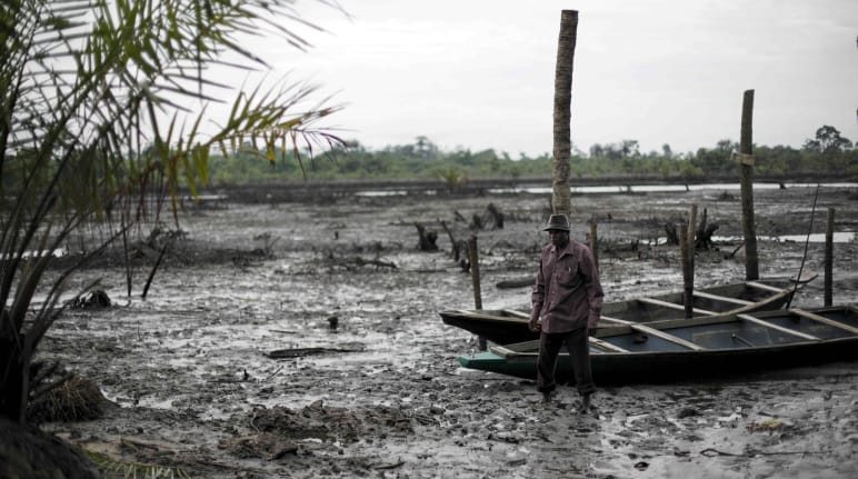 Poluição petrolífera no delta do Níger
